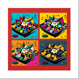 Vibrant Pop Chilaquiles Art - Mexican Cuisine Posters and Art